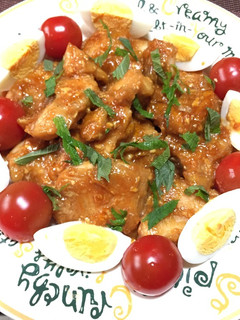 ヘルシー!鶏ムネ肉の彩りサラダ風-レシピのメイン写真