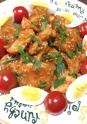 ヘルシー!鶏ムネ肉の彩りサラダ風-レシピのメイン写真