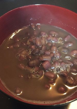 小豆から作るスープジャーで黒糖ぜんざい-レシピのメイン写真