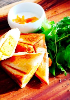 厚焼きたまごホットサンド-レシピのメイン写真