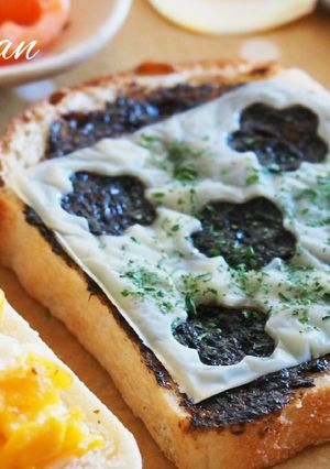 簡単☆美味しい！海苔の佃煮チーズトースト-レシピのメイン写真