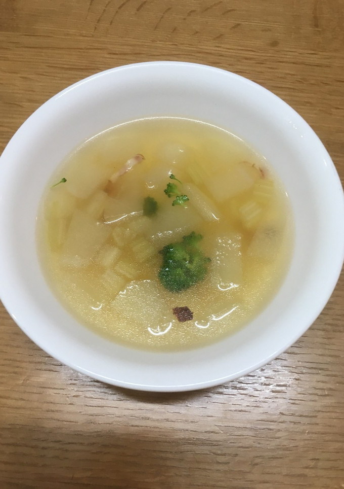 冬瓜とセロリの簡単スープ-レシピのメイン写真