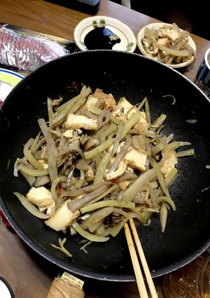 ヤーコンと厚揚げのきんぴら炒め-レシピのメイン写真