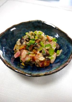 免疫力アップ！クレソン舞茸ハムチーズ-レシピのメイン写真