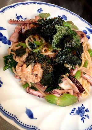 セロリ&イカの明太子パスタ(^^)-レシピのメイン写真