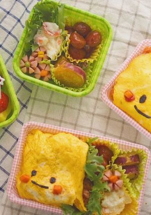 時間のない時でも簡単！オムライスお弁当♥-レシピのメイン写真