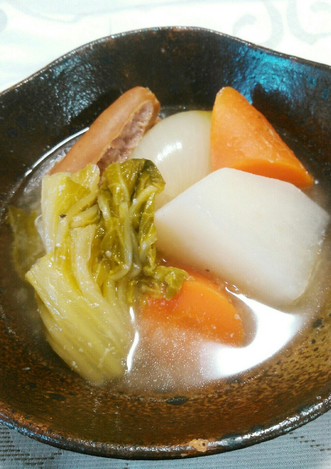 酒粕入り♪簡単あったか～い丸大根のポトフ-レシピのメイン写真