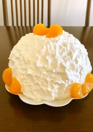 ロールケーキ生地deドームケーキ♪-レシピのメイン写真