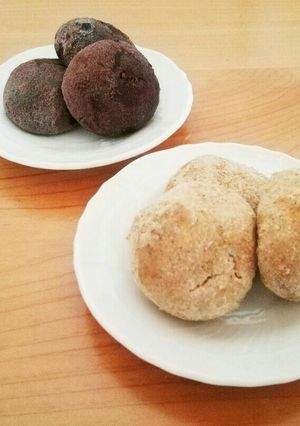 ココアときな粉のスノーボールクッキー-レシピのメイン写真