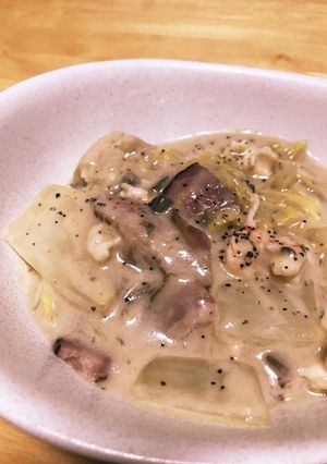 キャンベル缶の白菜クリーム煮-レシピのメイン写真