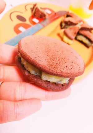 チョコバナナどら焼き-レシピのメイン写真