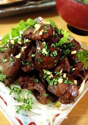鶏レバーの赤ワインバルサミコ煮込み-レシピのメイン写真