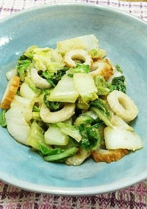 あと一品！レンジで白菜と竹輪のごま和え☆-レシピのメイン写真