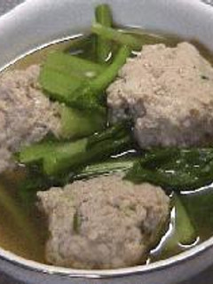 肉団子と小松菜のスープ-レシピのメイン写真