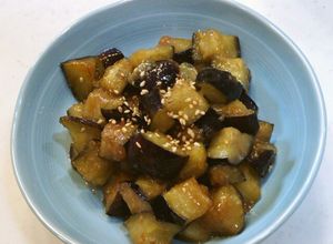 雑誌掲載☆10分で常備菜・なすの味噌炒め-レシピのメイン写真