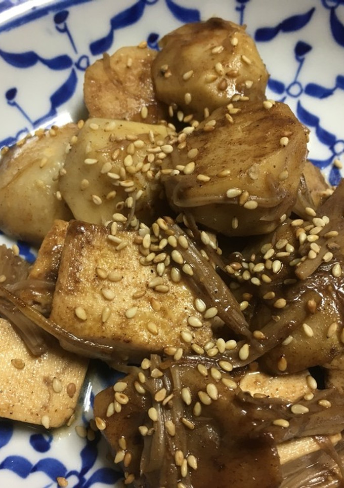 里芋と豆腐の五香粉炒め-レシピのメイン写真