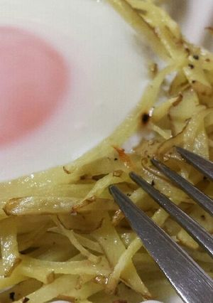 シャキシャキ、新じゃがの巣ごもり-レシピのメイン写真