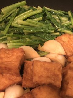 かぶの葉っぱと厚揚げの炊いたん-レシピのメイン写真