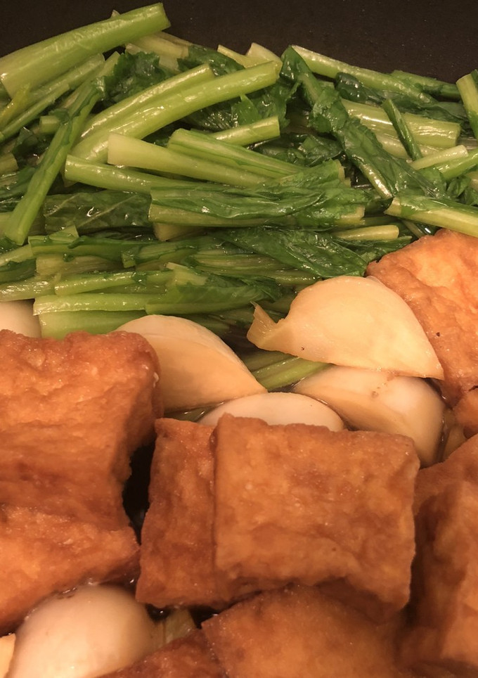 かぶの葉っぱと厚揚げの炊いたん-レシピのメイン写真