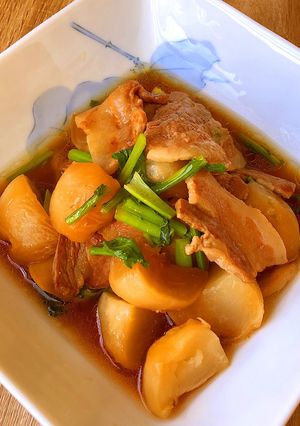 豚バラとかぶの甘味噌煮-レシピのメイン写真