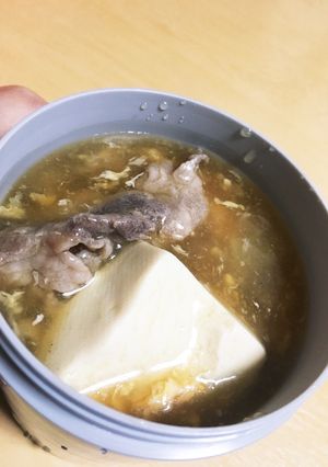 超簡単 豚肉と豆腐の和風あんかけ-レシピのメイン写真