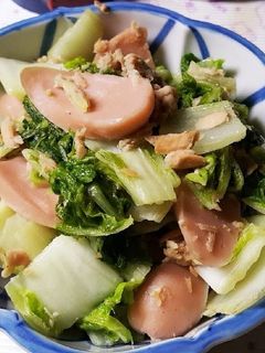 白菜とツナ炒め-レシピのメイン写真