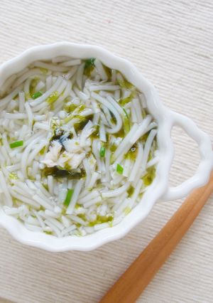 【離乳食初期】魚と焼き海苔のにゅうめん-レシピのメイン写真