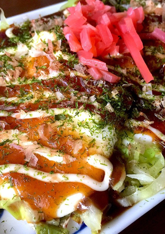 ちょっと豪華な目玉焼き♪〜お好み焼き風-レシピのメイン写真