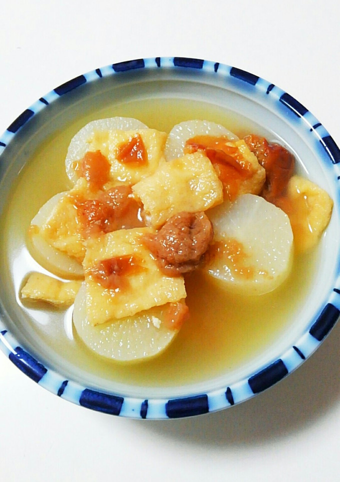 大根とあげの煮物梅風味-レシピのメイン写真