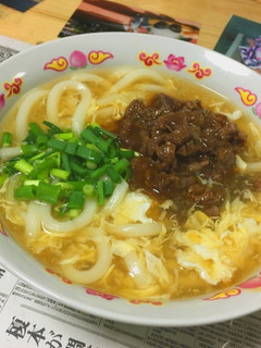 牛肉あんかけ卵うどん-レシピのメイン写真