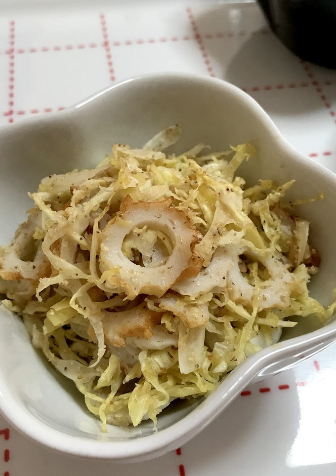 ちくわとキャベツの中華風ゴマ和え-レシピのメイン写真