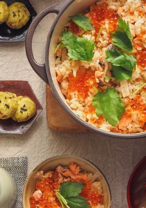アレンジはらこ飯!バター醤油のしめじ入り-レシピのメイン写真