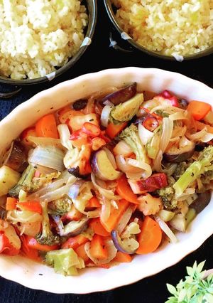タコと温野菜のアヒージョ 糖質制限にも♫-レシピのメイン写真