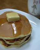 ソーセージとハムのホットケーキ