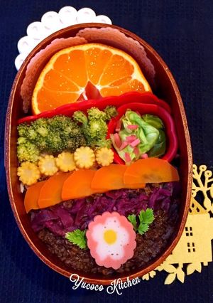 スープカレーの野菜でレインボー弁当♫-レシピのメイン写真