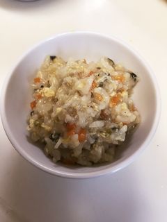 離乳食☆栄養たっぷりしらすと卵のお粥-レシピのメイン写真
