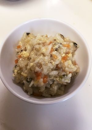 離乳食☆栄養たっぷりしらすと卵のお粥-レシピのメイン写真