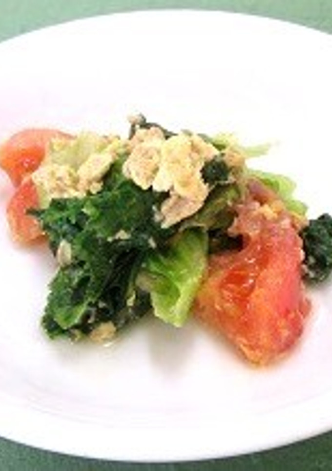 レタスとトマトの卵炒め-レシピのメイン写真