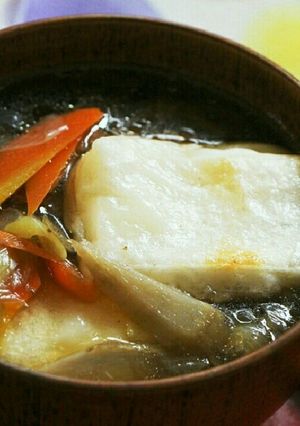 簡単！麺つゆで手間無し♪お雑煮-レシピのメイン写真