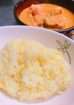 サフランライス カレーと共に-レシピのメイン写真