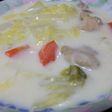 白菜消費に!白菜と鶏のホワイトシチュー