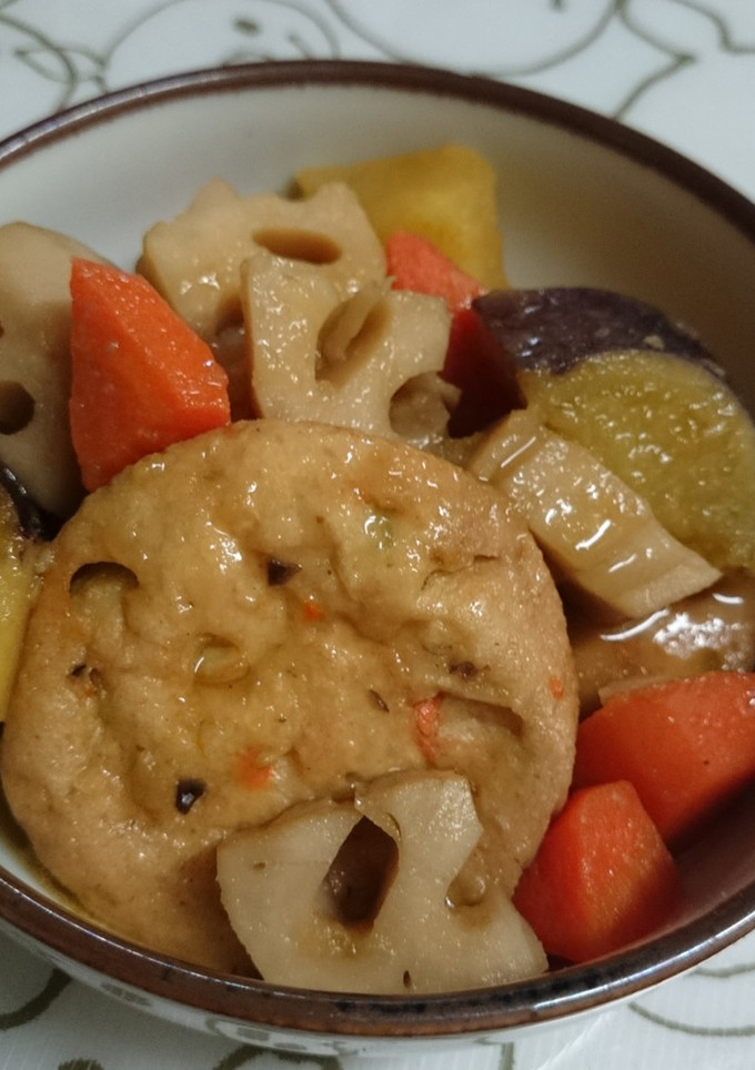 根菜とがんもの煮物-レシピのメイン写真