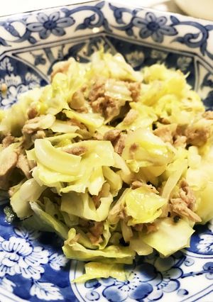 幼児にも！ツナとキャベツめんつゆマヨ炒め-レシピのメイン写真