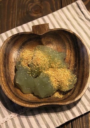 【美的ラボ】簡単ひすいわらび餅【青汁】-レシピのメイン写真