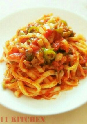 簡単レシピ！ナポリタン風☆焼きうどん☆-レシピのメイン写真