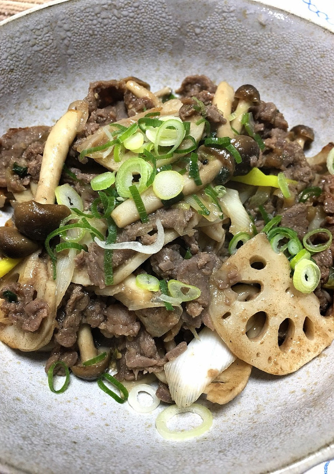 プルコギビーフと蓮根の炒め-レシピのメイン写真