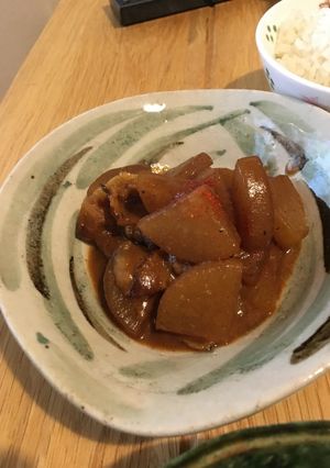 大根と豚バラの味噌煮♡-レシピのメイン写真
