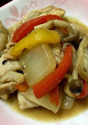 豚肉しめじ白菜パプリカの八宝菜風❤-レシピのメイン写真