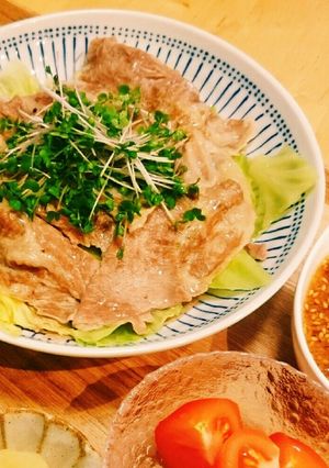 キャベツと豚肉の重ね蒸し-レシピのメイン写真