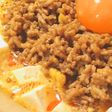 鶏挽肉の担々鍋●肉味噌豆腐&卵黄の担々鍋